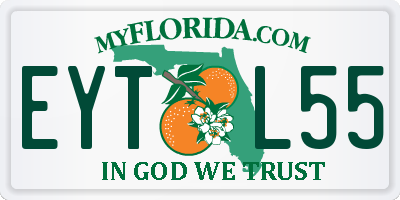 FL license plate EYTL55