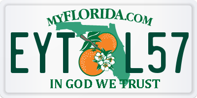 FL license plate EYTL57