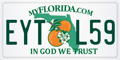FL license plate EYTL59