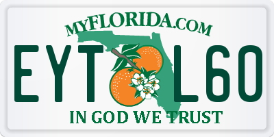 FL license plate EYTL60