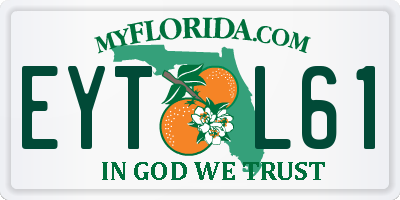 FL license plate EYTL61