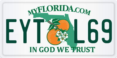 FL license plate EYTL69