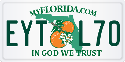 FL license plate EYTL70