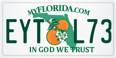 FL license plate EYTL73