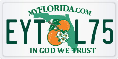 FL license plate EYTL75