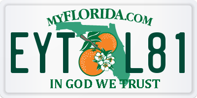 FL license plate EYTL81