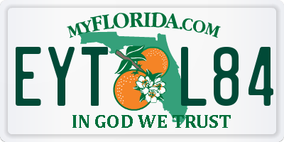 FL license plate EYTL84