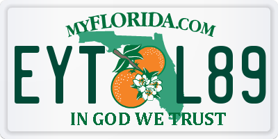 FL license plate EYTL89