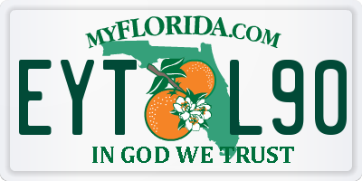 FL license plate EYTL90