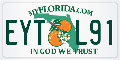 FL license plate EYTL91