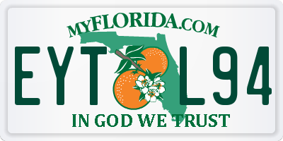 FL license plate EYTL94