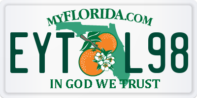 FL license plate EYTL98