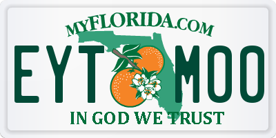 FL license plate EYTM00