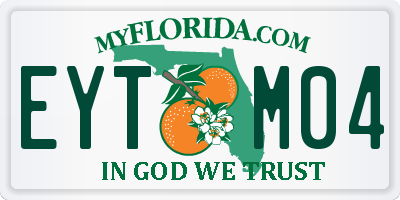 FL license plate EYTM04
