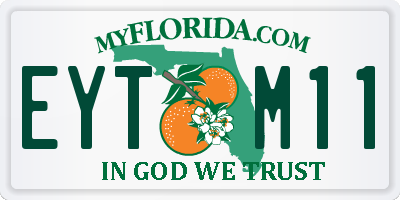 FL license plate EYTM11