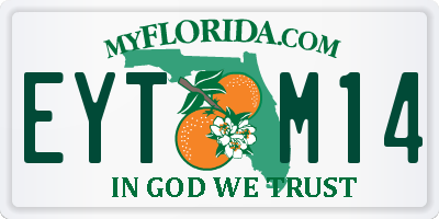 FL license plate EYTM14