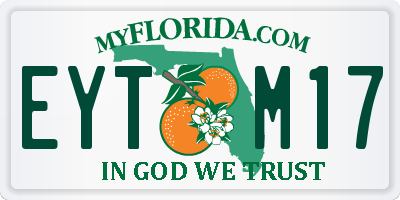 FL license plate EYTM17