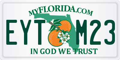 FL license plate EYTM23