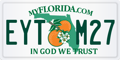 FL license plate EYTM27