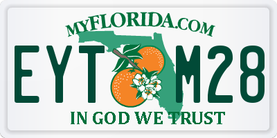 FL license plate EYTM28