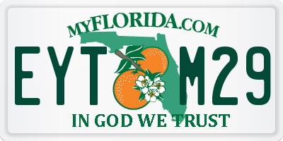 FL license plate EYTM29