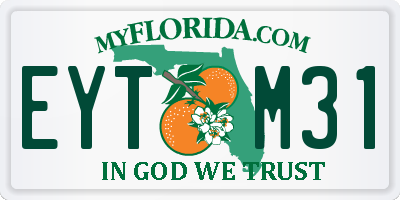 FL license plate EYTM31