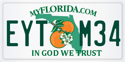 FL license plate EYTM34