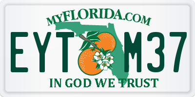 FL license plate EYTM37
