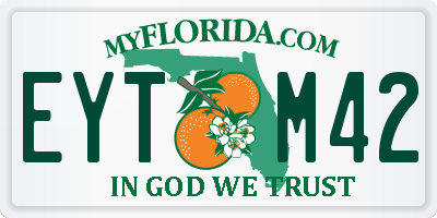 FL license plate EYTM42
