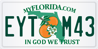 FL license plate EYTM43