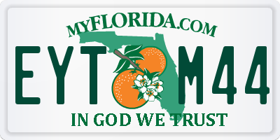FL license plate EYTM44