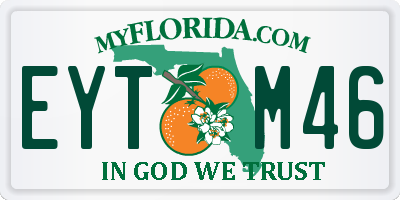 FL license plate EYTM46