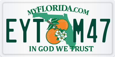 FL license plate EYTM47