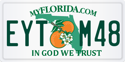 FL license plate EYTM48