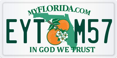 FL license plate EYTM57