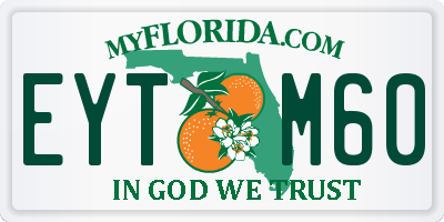 FL license plate EYTM60