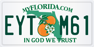 FL license plate EYTM61
