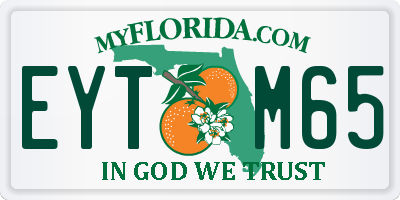 FL license plate EYTM65