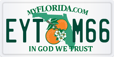 FL license plate EYTM66
