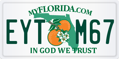 FL license plate EYTM67