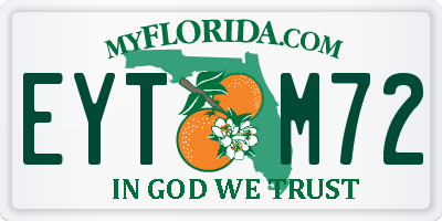 FL license plate EYTM72