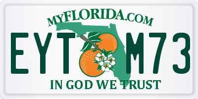 FL license plate EYTM73
