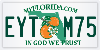 FL license plate EYTM75