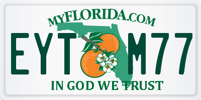 FL license plate EYTM77