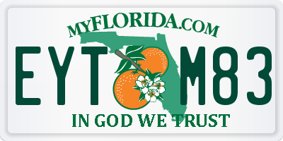 FL license plate EYTM83