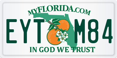 FL license plate EYTM84