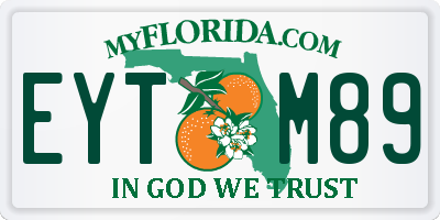FL license plate EYTM89