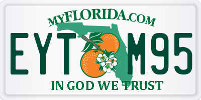 FL license plate EYTM95