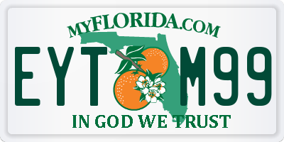 FL license plate EYTM99
