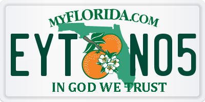 FL license plate EYTN05
